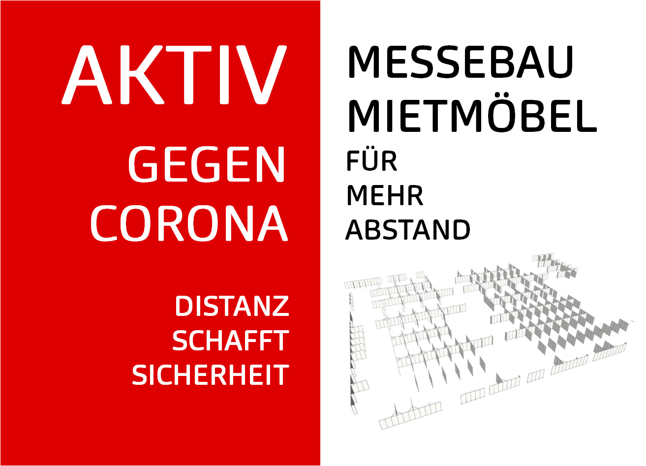 Messebau Impfzentrum Imfstationen Mietmöbel_expofair